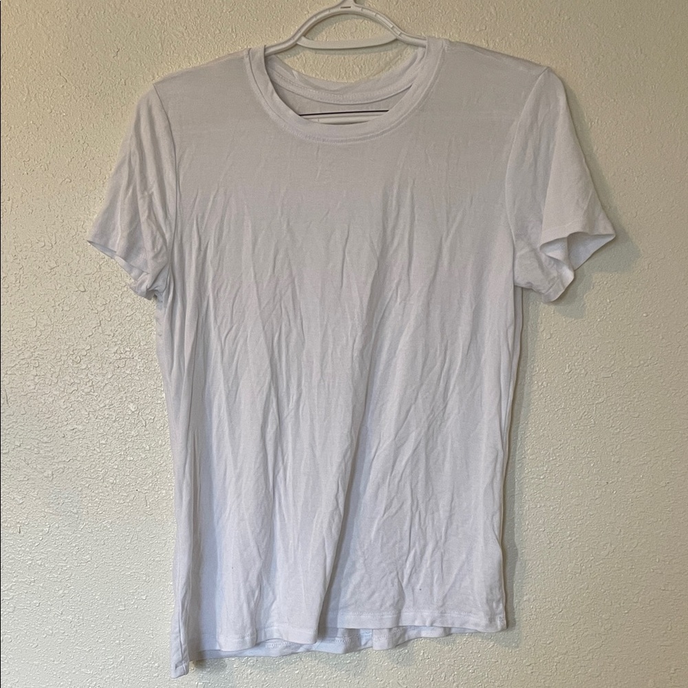 Just Be Classic White Short Sleeve Tee